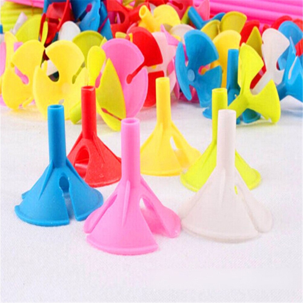 50 set/lote 27cm globo de látex palo PVC varillas globos soporte palos con taza suministros de