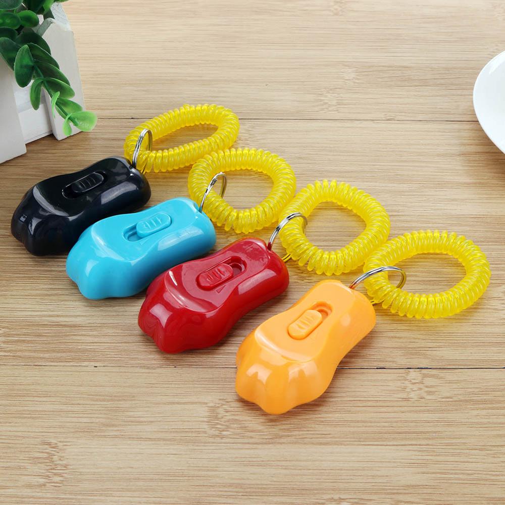Fernbedienung Tragbare Ebene Hund Geschmack Clicker Klang Haustier Trainer Handgelenk Band Zubehör Leichtigkeit Portabilität Bequem Träger
