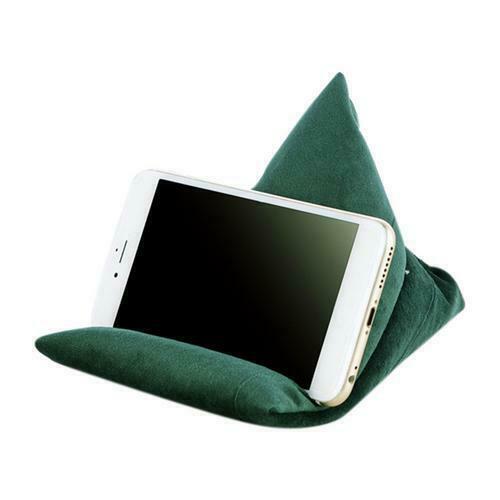 Bærbar tablet pudeholder stativ bogsofa sofa sofa læsning support pude til ipad telefon: Mørkegrøn