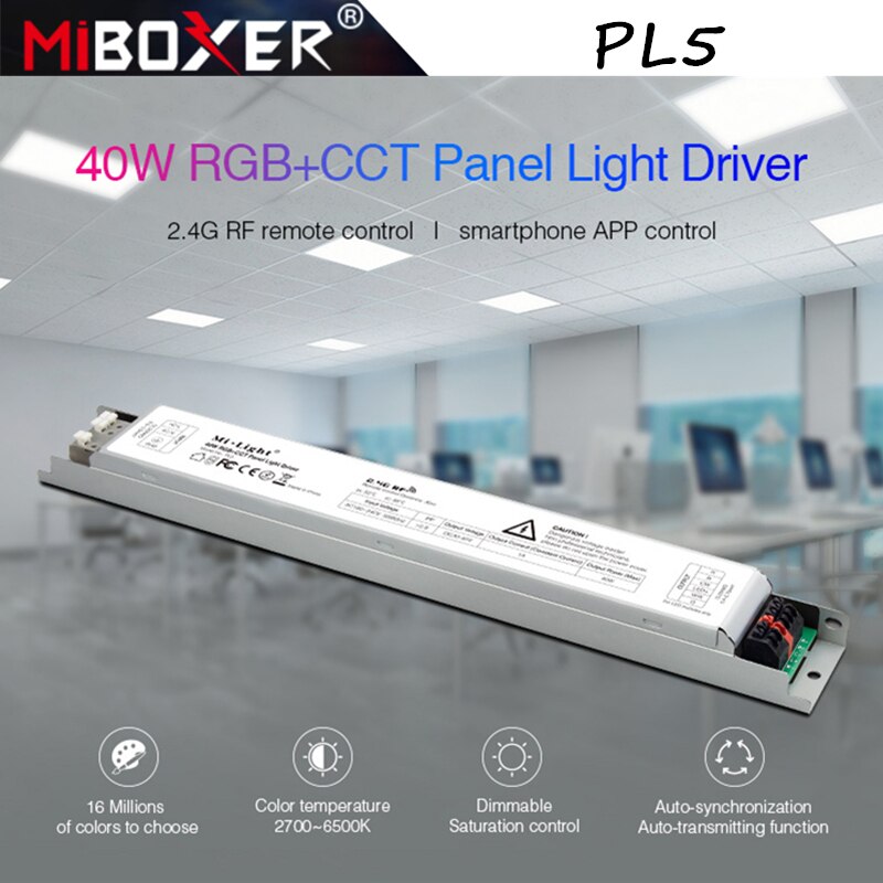 Led Panel Light Driver MiBOXER PL5 40W RGB+CCT led Panel Light Driver pow... – Grandado