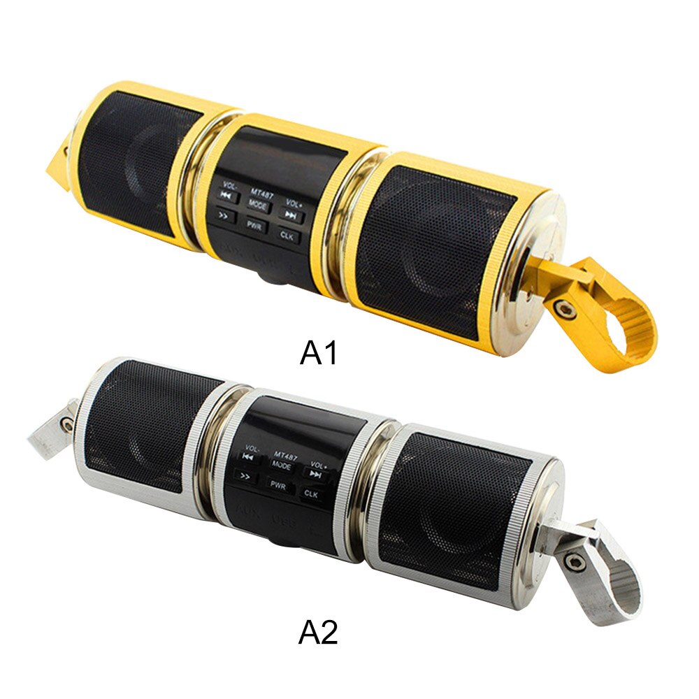 WaterProof MT487 Motorcycle Speaker Bluetooth V2.1+ EDR Audio Player Stereo Speaker FM Radio AUX USB TF MP3 Player