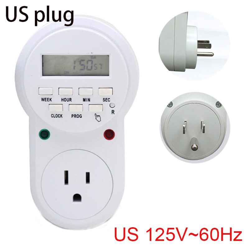 Smart timing socket EU US UK Plug Timer Switch Soc... – Grandado