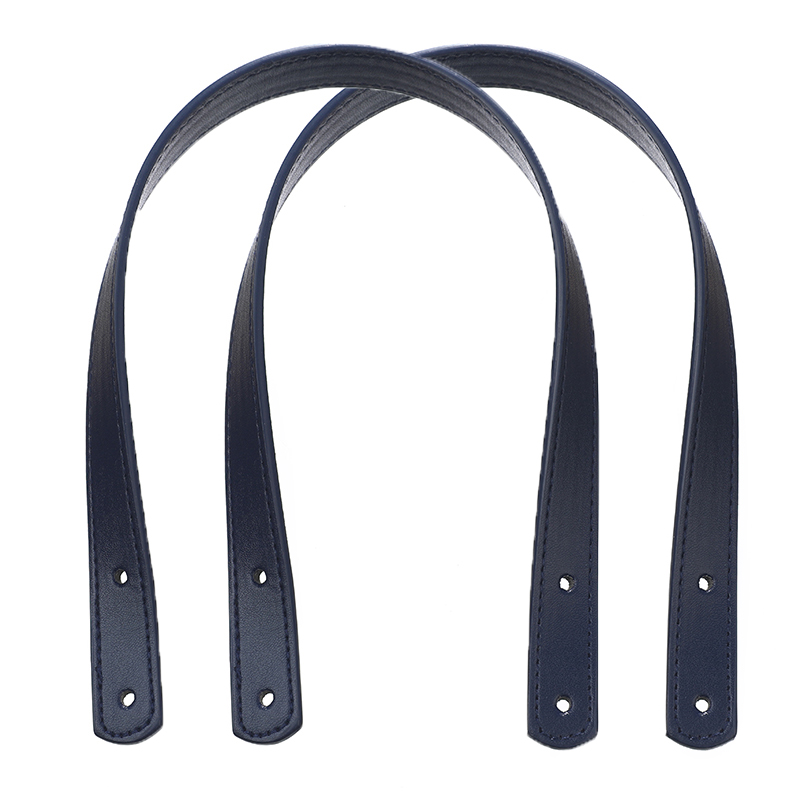 Asas de Pu para bolsos de mujer, accesorios desmontables para bolsos, correa para bolso de hombro DIY con remaches plateados, 2 uds.