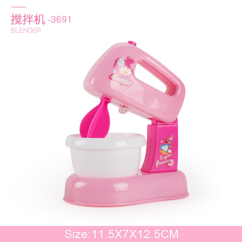 Mädchen Spielen Haus Spielzeug Kühlschrank Kühlschrank kühlbox gefrierschrank Mixer Ofen Juise Maschine Mini zubehör Spielzeug für puppe traum haus: 12