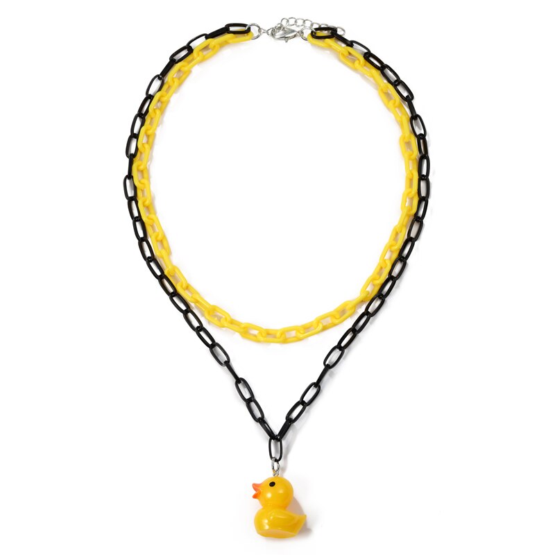 Regenboog Leuke Jelly Kleine Beer Ketting Bohemian Ketting Transparante Beer Hanger Kettingen Sieraden Voor Vrouwen Kids Accessoires: XL1904
