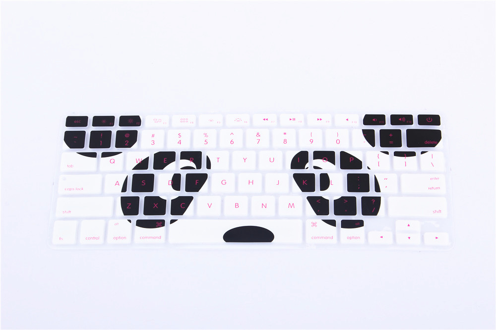 Bär, Katze, Fisch, schlucken und Elefanten aufbringen Nette Tiere Serie tastatur Abdeckung aufkleber für Macbook Luft 13 Profi 13 15 17 zoll: Beige