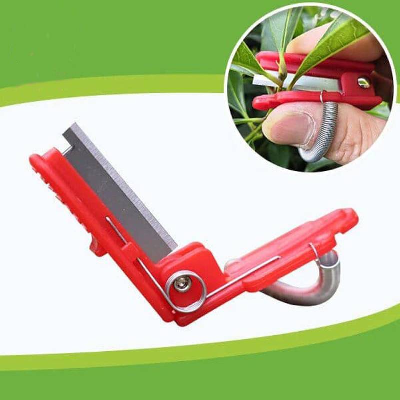 Multifunctionele Tuin Snoeischaar Fruit Plukken Apparaat Multifunctionele Duim Mes Snijmes Ringen Vinger Protector Veilig Blade Tool