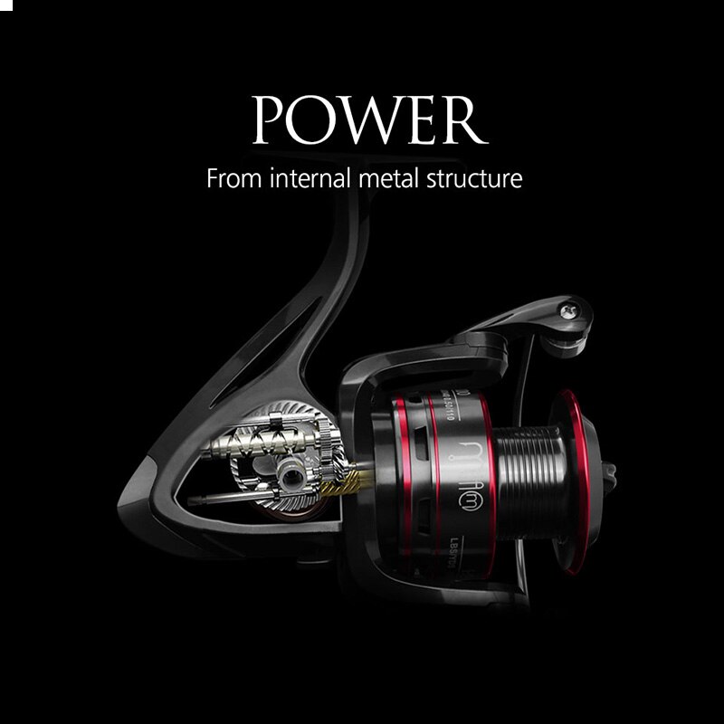 LINNHUE 8KG Max Drag Stainless Steel Handle Line Spool Saltwater Fishing Accessories Fishing Reel All Metal Spool Spinning Reel