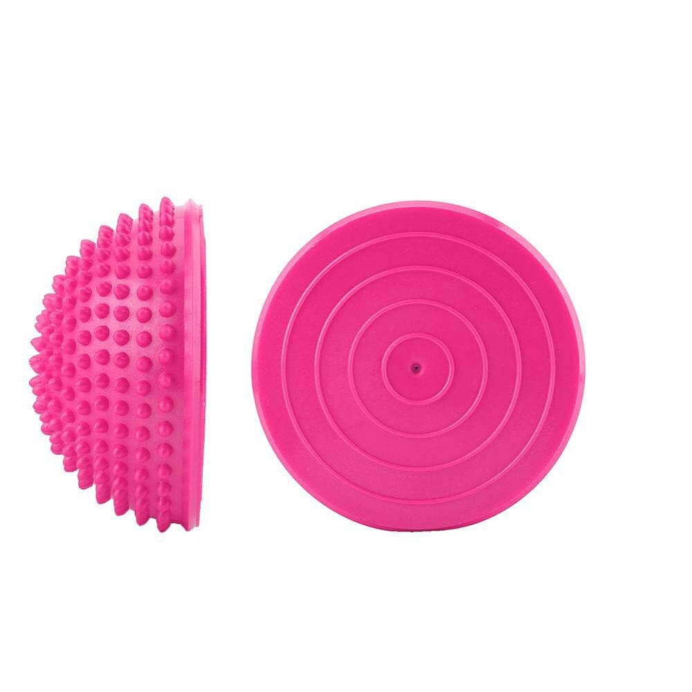 Spiky media pelota para Yoga y masaje de pies, bolas de 16cm de PVC, para ejercicio físico, Pilates, ejercicio físico, entrenamiento de habilidad: Rosa
