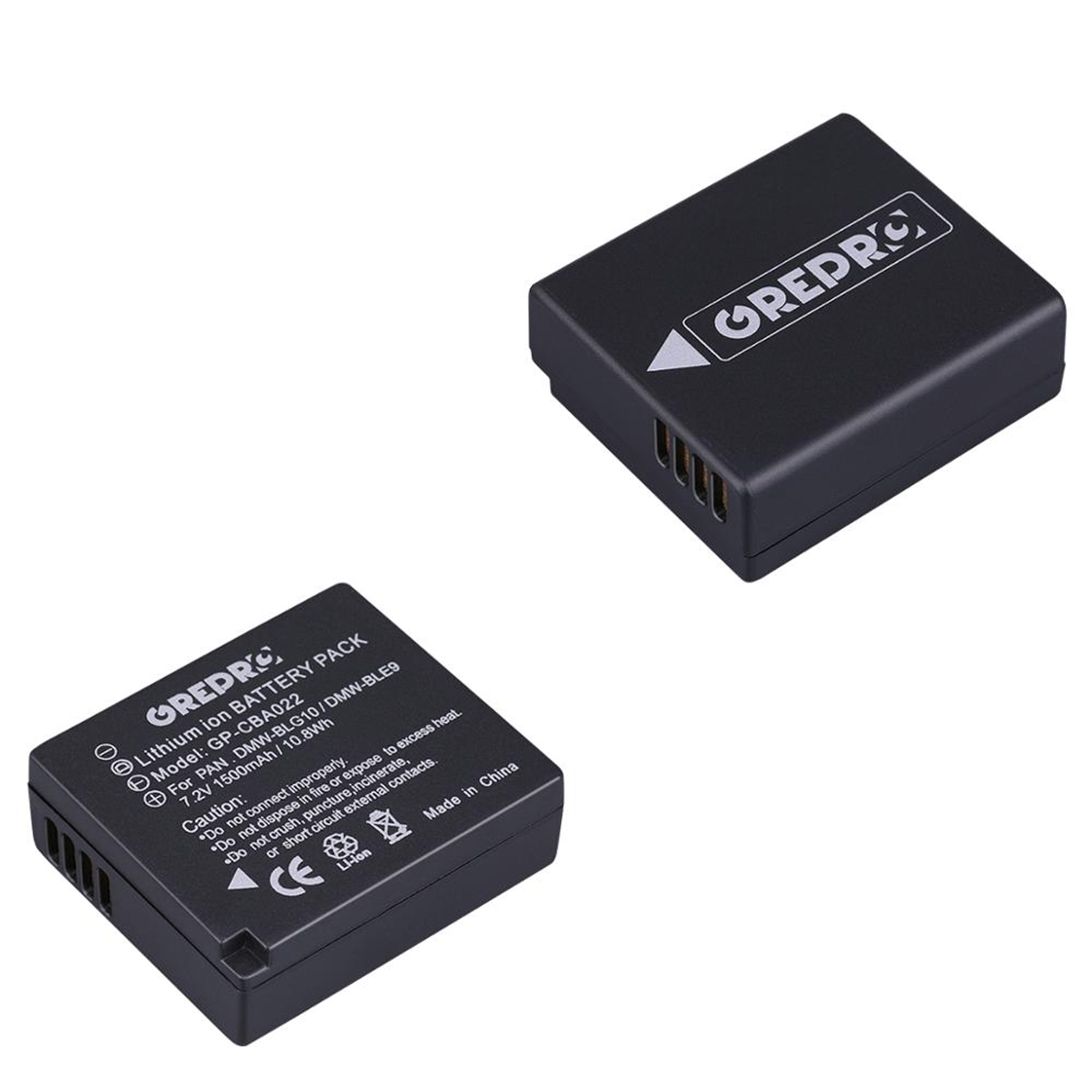 Batterie avec chargeur, pour Panasonic Lumix DMC TZ100 GX9 TZ80 TZ90 GX80 GX7 LX100 DMW-BLG10 Mark II, DMW-BLE9 DMW-BLE9E DMC-GX80: 2x Battery