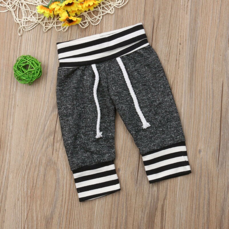 Bebé recién nacido niños niñas pantalones de harén para niño tira cebra inferior pantalones largos Leggings ropa de bebé infantil 0-6 meses nuevos