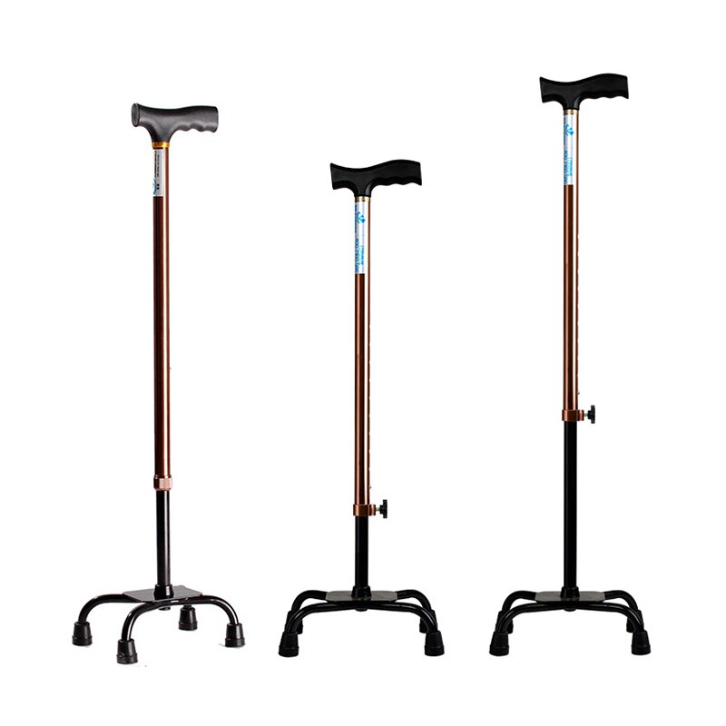 Adjustable aluminum foldable walking stick walking support walkers for adults cane