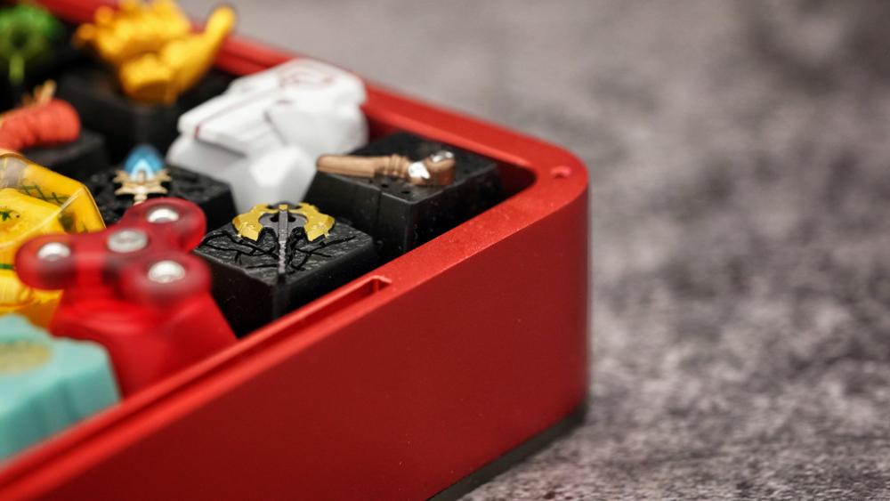 keyfirst aluminium alloy switch storage box Keycap display box Multi color options