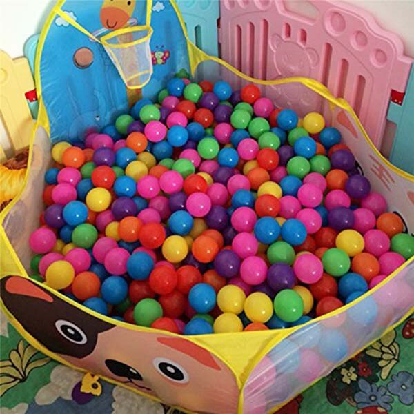 Baby Ball Pool Baby Play tenda portatile Baby Ball Ocean Pool e basket Hoop tema animale