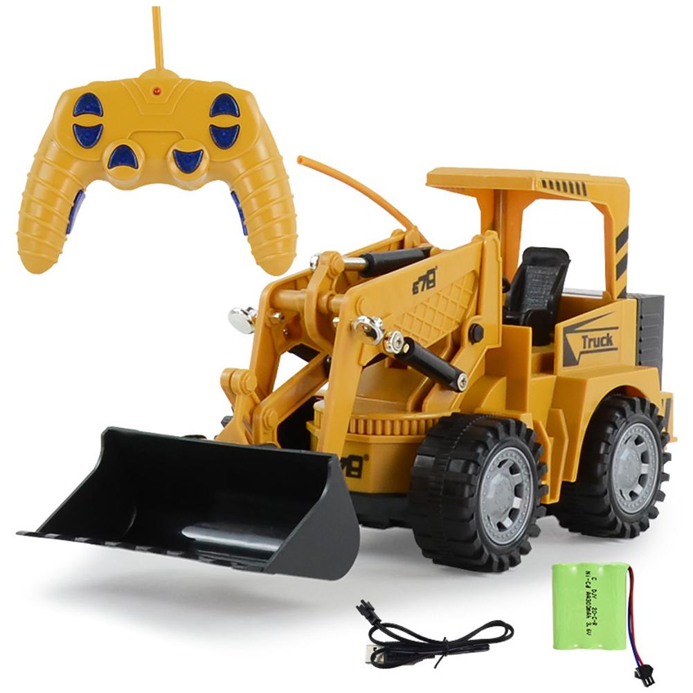 Rc Truck Bulldozer Dumper Caterpillar Tractor Model Techniek Auto Graafmachine Push Bodem Kinderen Speelgoed Bestuurbare Auto Speelgoed Voor Jongens: Default Title