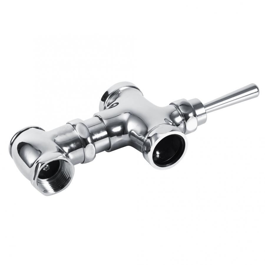0.8-1.2Mpa Bathroom Toilet Urinal Flush Valve Hand Pressing Type Manual Delay Automatic Shutoff Flushing Valve For Toilet Bath