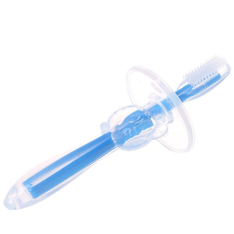 Baby Zachte Chewable Buigbare Bijtring Training Tandenborstel Borstel Voor Zuigelingen Gxmb