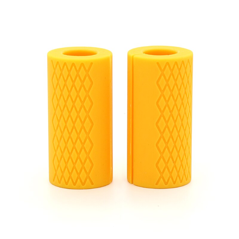 Silicone Gym Dumbbells Barbell Bar Thicken Weightlifting Non-Slip Hand Grip Ring Grippers Strength Training