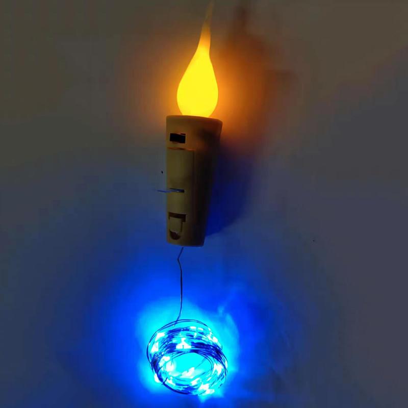 Laterne Lagerung Kerze Kork Schnur Licht LED Kupfer Draht Licht verrotten Wein Kork Dekoration Schnur Licht Party Dekorationen: 02