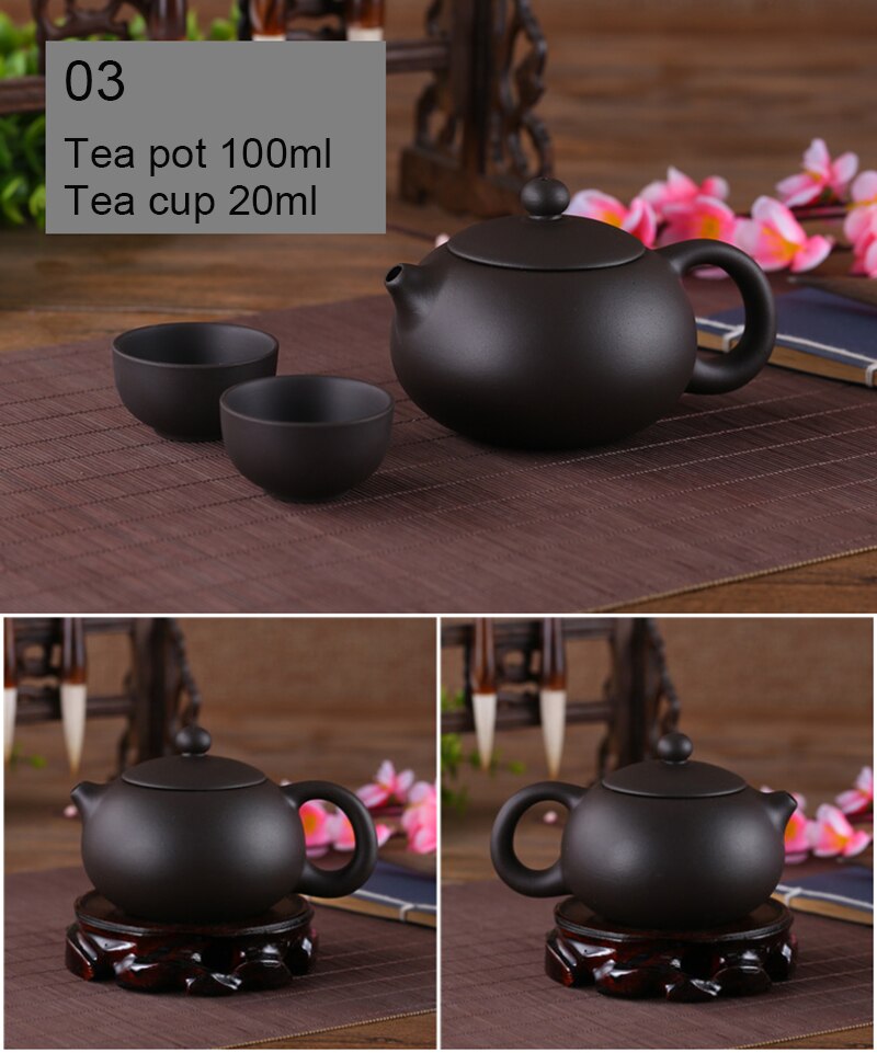 Yixing Paarse Klei Kleine Thee Set Omvat 1 Pot 2 Kopjes, Xishi Pot Thee Ceremonie, zisha Keramische Aardewerk Theekopje, China Kung Fu Thee Set