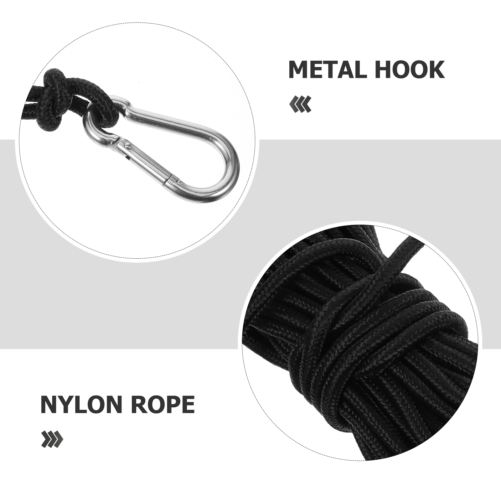 Anchor Nylon Buoy Kayak Floating Globe Rope Hook Boat Multipurpose Ball Stainless Steel Clip Portable High Density for