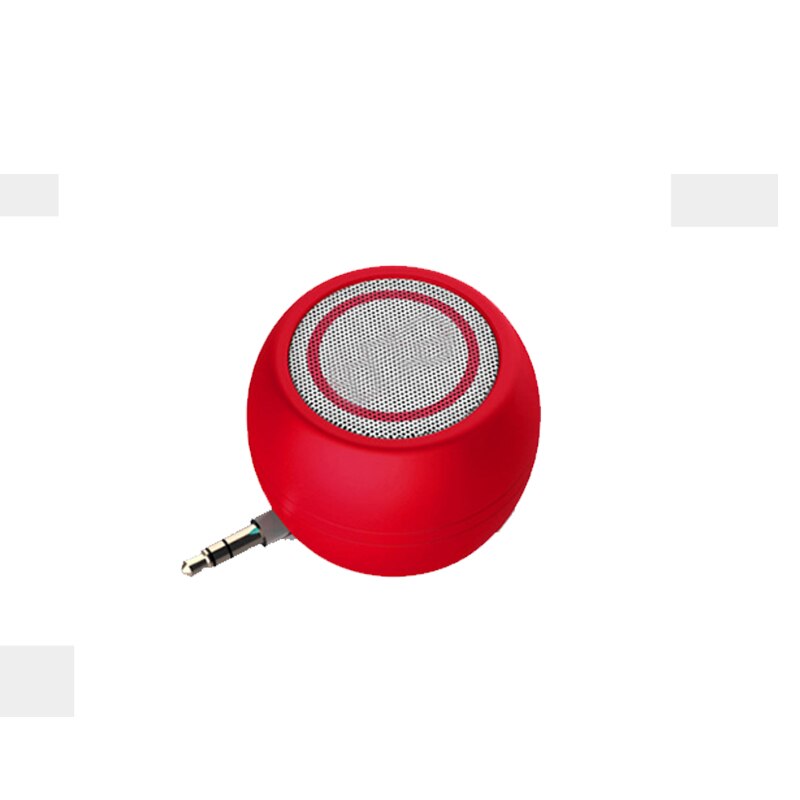 Portable Speaker - Mobile Phone Speaker, MP3 Player Amplifier External Sound Wired Speakers: Red