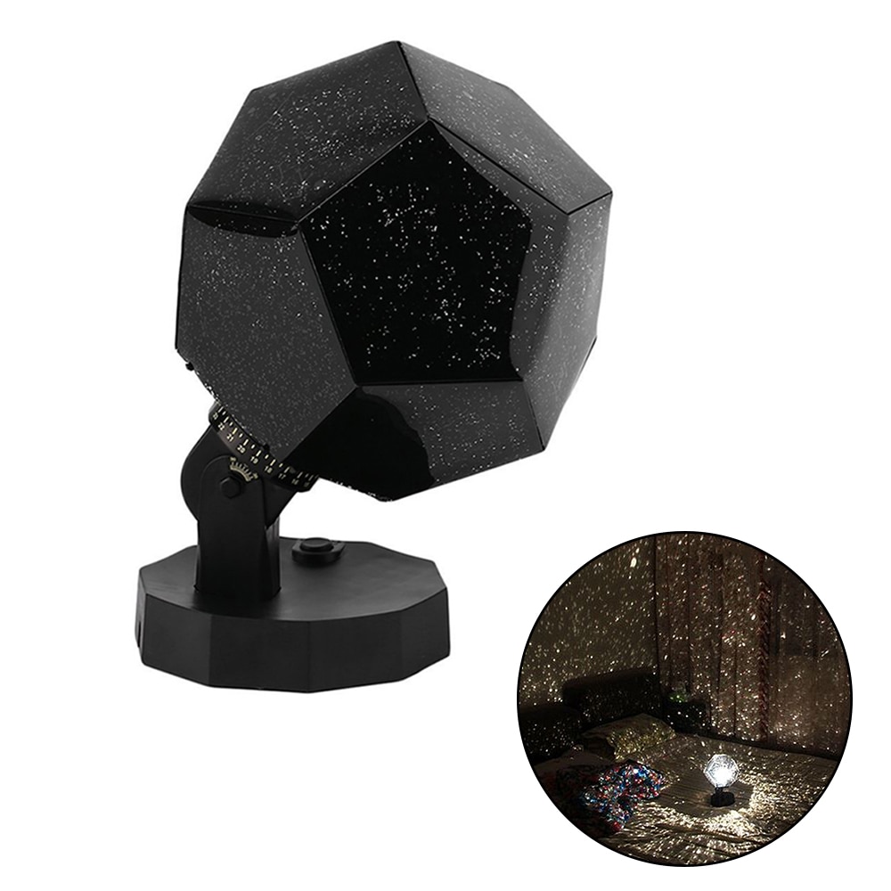 DIY LED Projection Lamp Romantic Planetarium Star Projector Cosmos Light Night Sky Lamp Kids Bedroom Stars Decoration Home Lamp