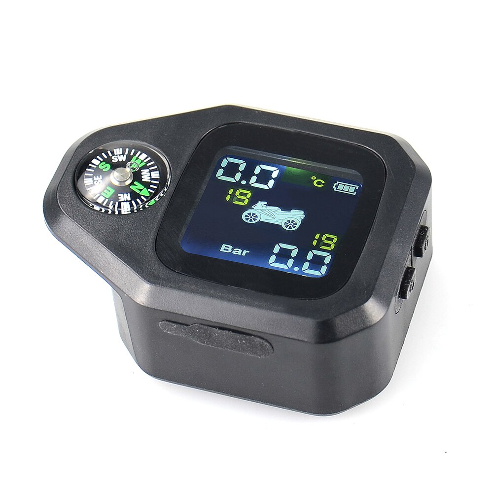 Original Wireless Motorcycle TPMS Tire Pressure Monitoring System Motor Tyre LCD Display Internal or External TH/WI Sensors