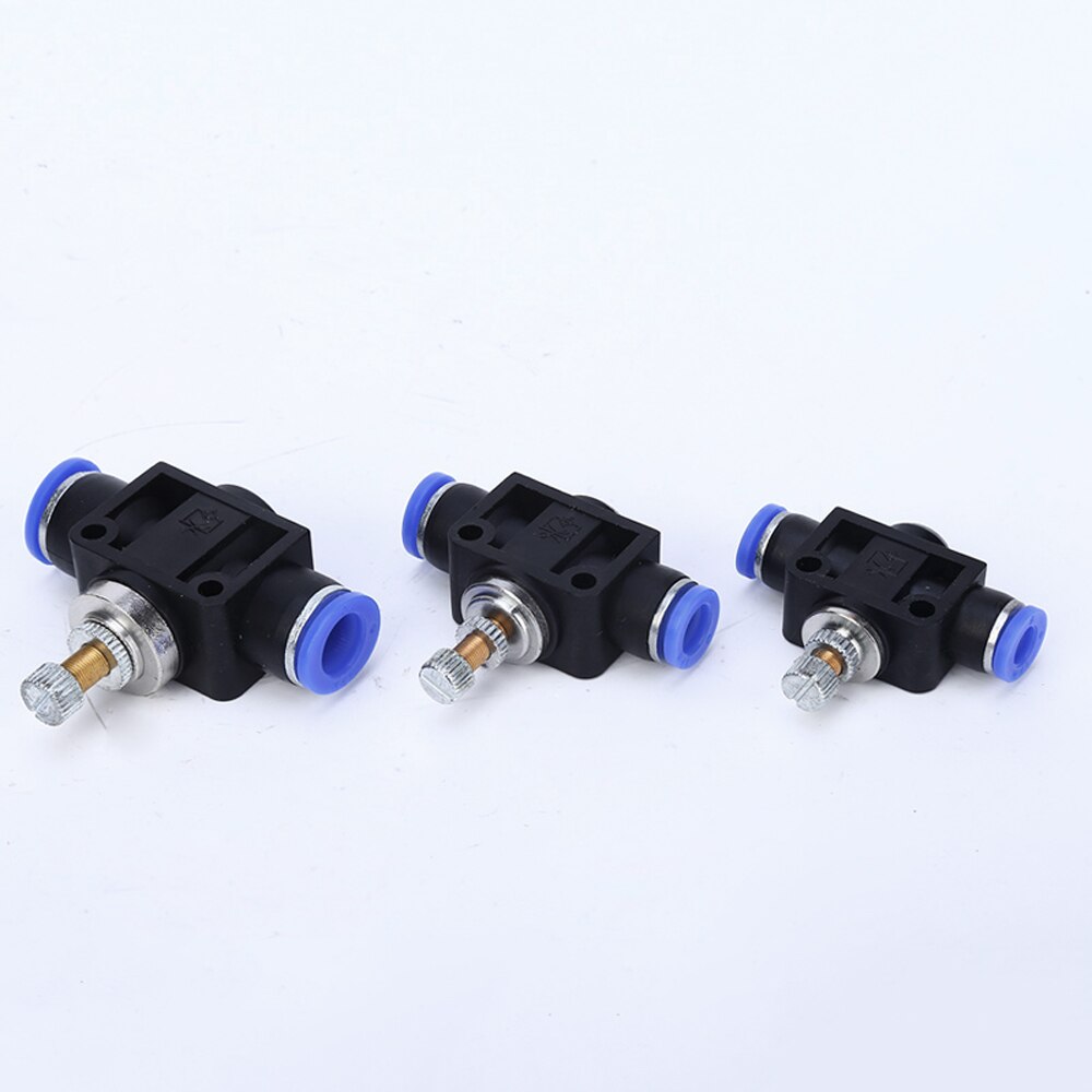 Pneumatic Fittings SA Control Valve 4-12mm OD Hose Plastic Push In Gas Quick Connector Air Fitting Plumbing Throttle Valve