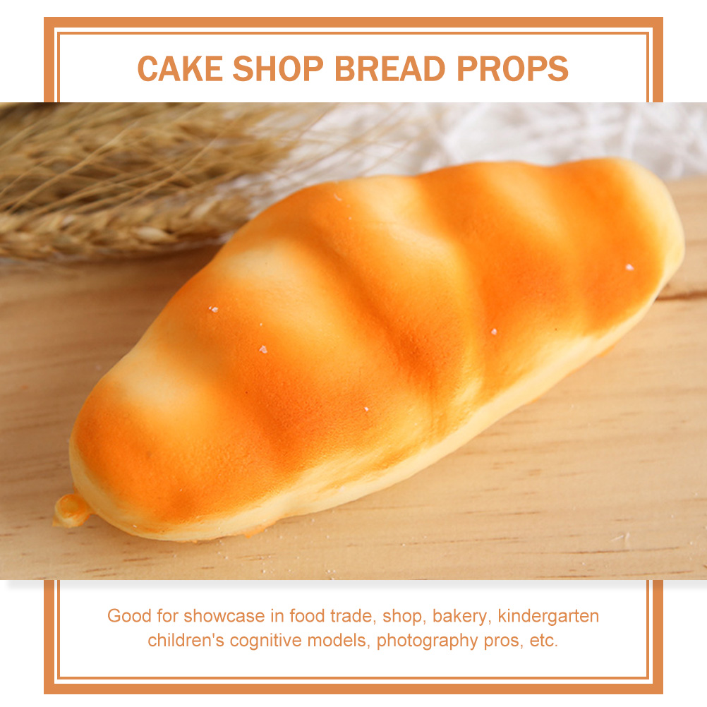 3Pcs Bread Pretend Bread Simulated Bread Cake Shop Bread Prop Bread Model for Home Photo