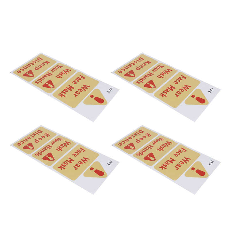 Wall Stickers sticker mural Warning Signs Wall Sticker Caution Warning Decals DIY Kitchen Shop Window Decor wall stickers