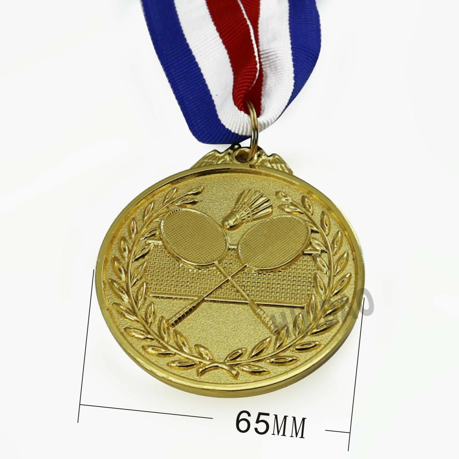 Dia 65MM Play Badminton Medals 1Set Contain 1pcs Gold Color Medal and 1pcs Silver Gold Medal and 1pcs Branze Medal