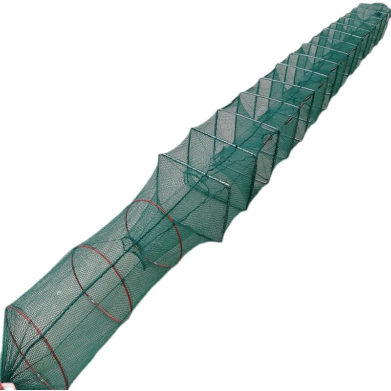 1.1m-20m Shrimp Cage Fishing Net Catcher Trap Foldable Crab Crayfish Lobster Fishing Net Cast Fishing Network Outdoor