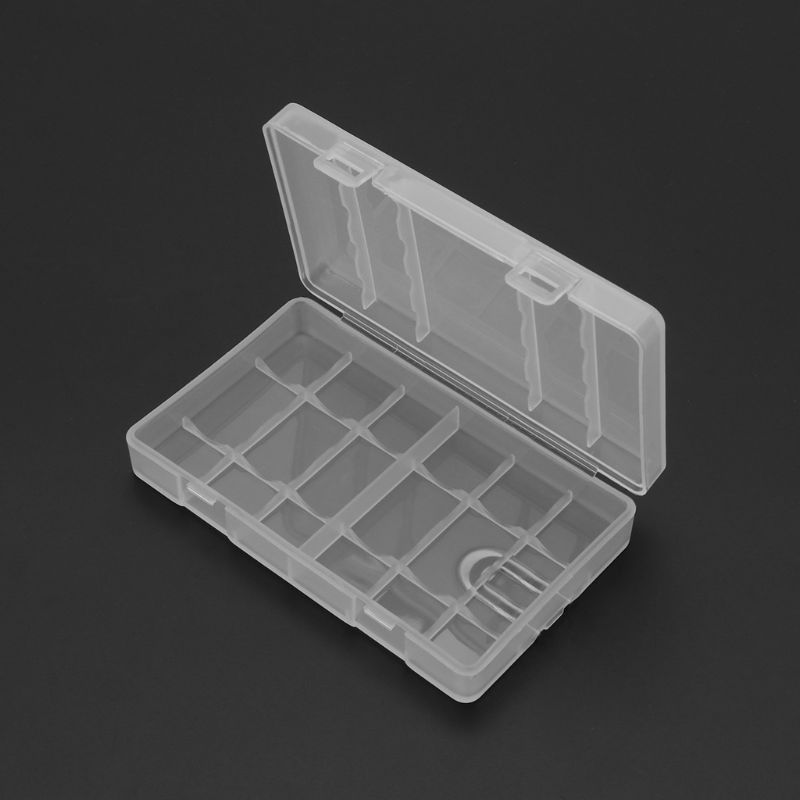 Hard Plastic Transparante Opbergdoos Case Cover Houder Voor Aa/Aaa Batterij