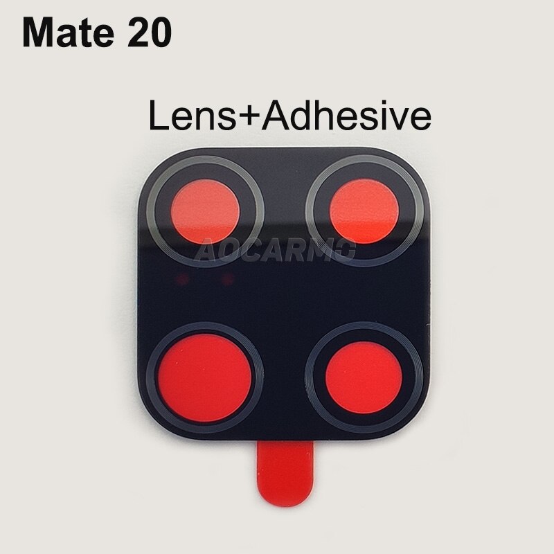 Aocarmo Achter Back Camera Lens Glas Ring Cover Met Sticker Frame Vervanging Deel Voor Huawei Mate 20/Mate 20 Pro: Mate20 Lens