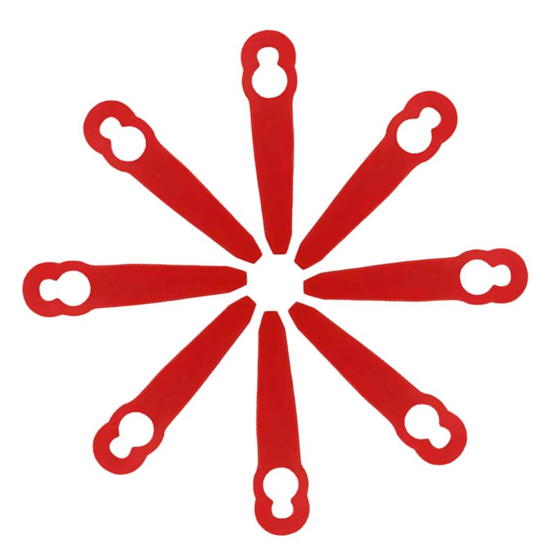 8 pièces lames de coupe en plastique pour Stihl PolyCut 2-2 FSA 45 tondeuse à gazon