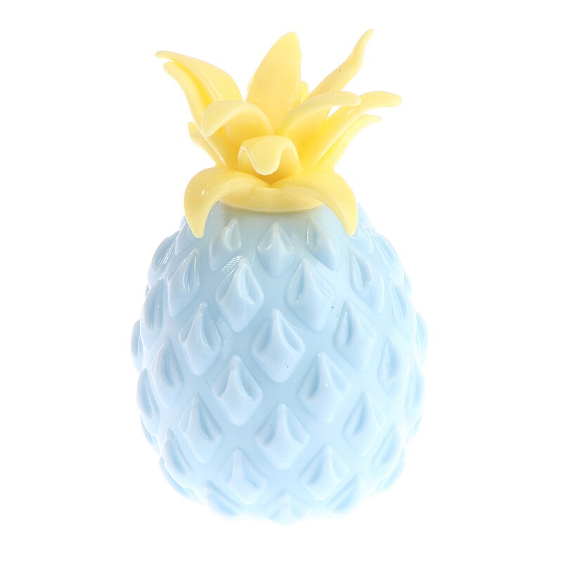 Rolig mjuk ananas anti-stress boll leksak för barn, vuxen fidget squishy antistress kreativitet sensorisk leksak: Blå
