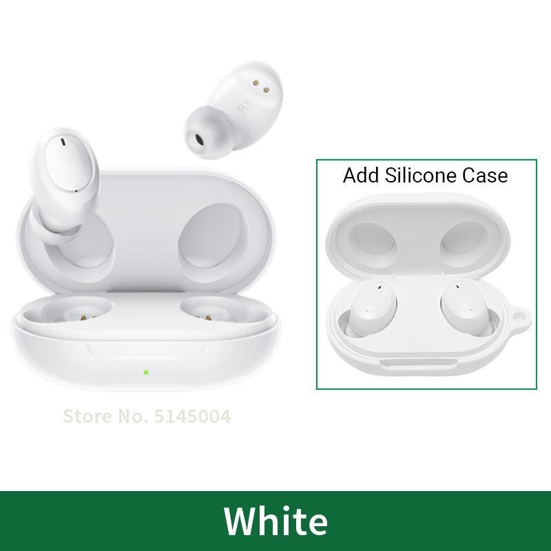 OPPO Enco W31 Lite Wireless Earphone TWS Bluetooth 5.0 Earphone Enhanced Bass IP55 Water Resistance For Reno 4 Pro 3: Add White Case