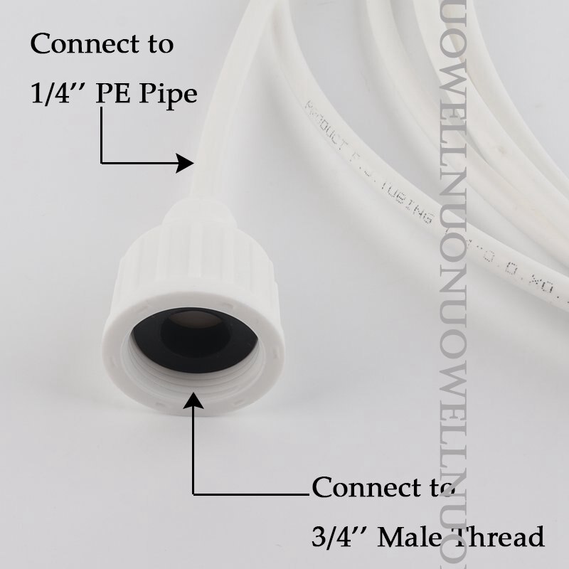 10Pcs 1/4 ''3/8'' Pe Pijp Connector 3/8 ''Female Draad Omgekeerde Osmose Ro Water System Fitting Tuin Irrigatie buis Connectors
