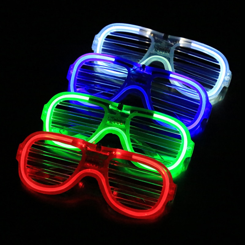 Led Illuminated Blinds Glasses Bar Prom Party Performance Cheering Props Festival Celebration Active Atmosphere Flash Toy