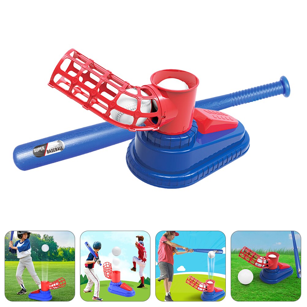 1 Set Van Baseball Launcher Baseball Beoefenen Honkbalknuppel Voor Kids Outdoor