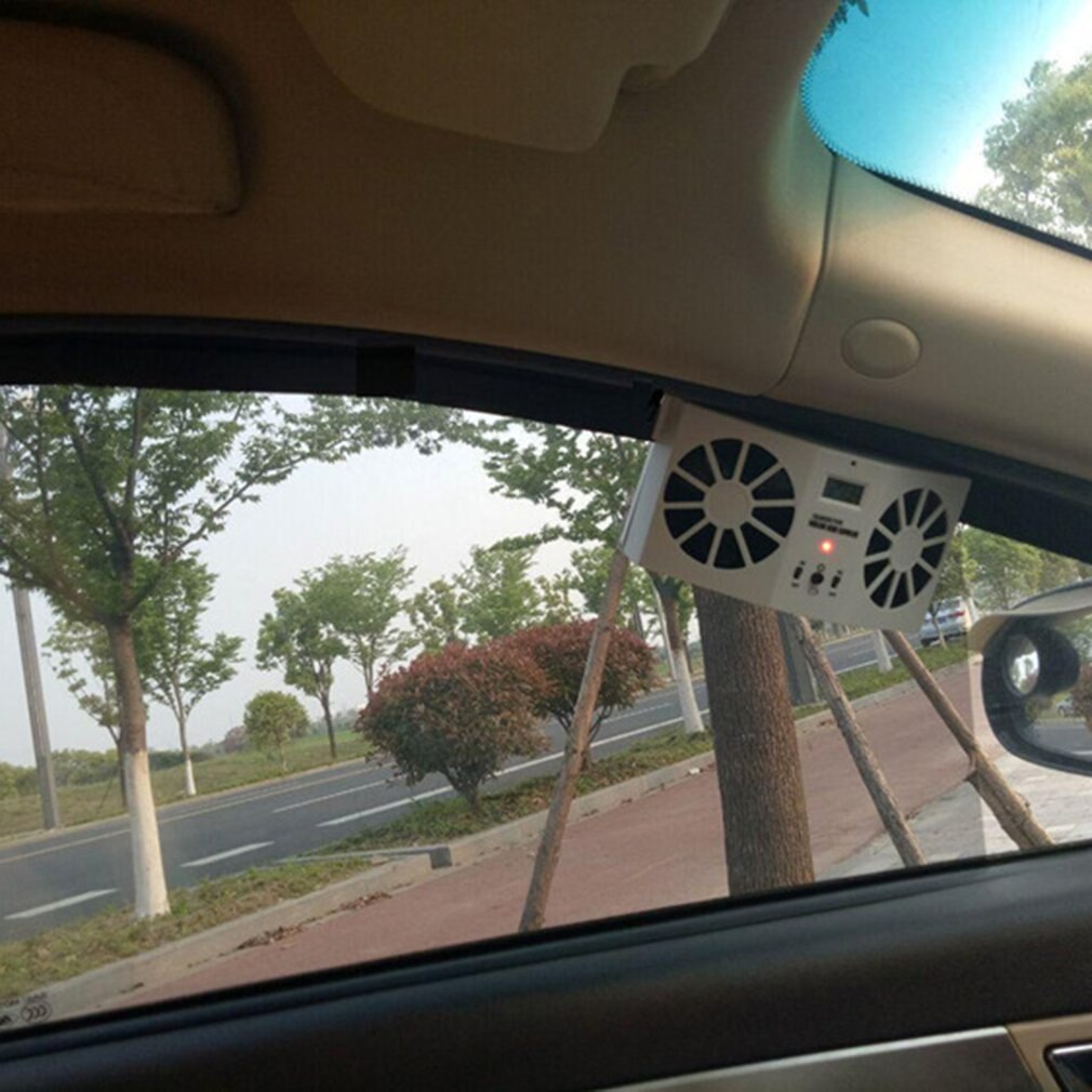 2W Auto Zonne-Ventilator Solar Auto Ventilator Auto Solar Cooling Artefact Uitlaat Warmte Ventilator Duurzaam