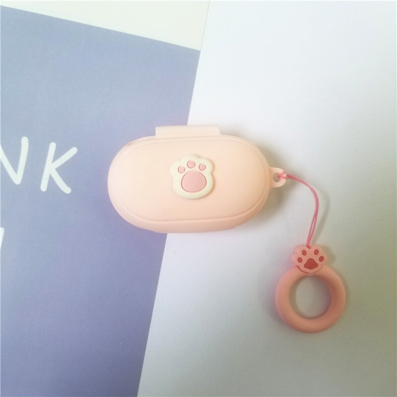 DIY Silikon Fall für Samsung Galaxy Knospen Plus Lade Box Hülse Schutzhülle Bluetooth Kopfhörer Haut Mit Finger strap: 5