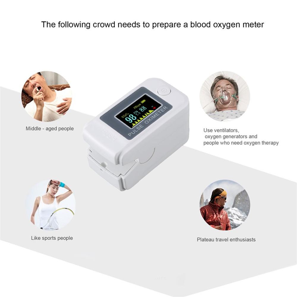 Finger Clip Oximeter Pure Heart Rate Monitoring Device Pulse Oximetry Measuring Blood Oxygen Finger Clip