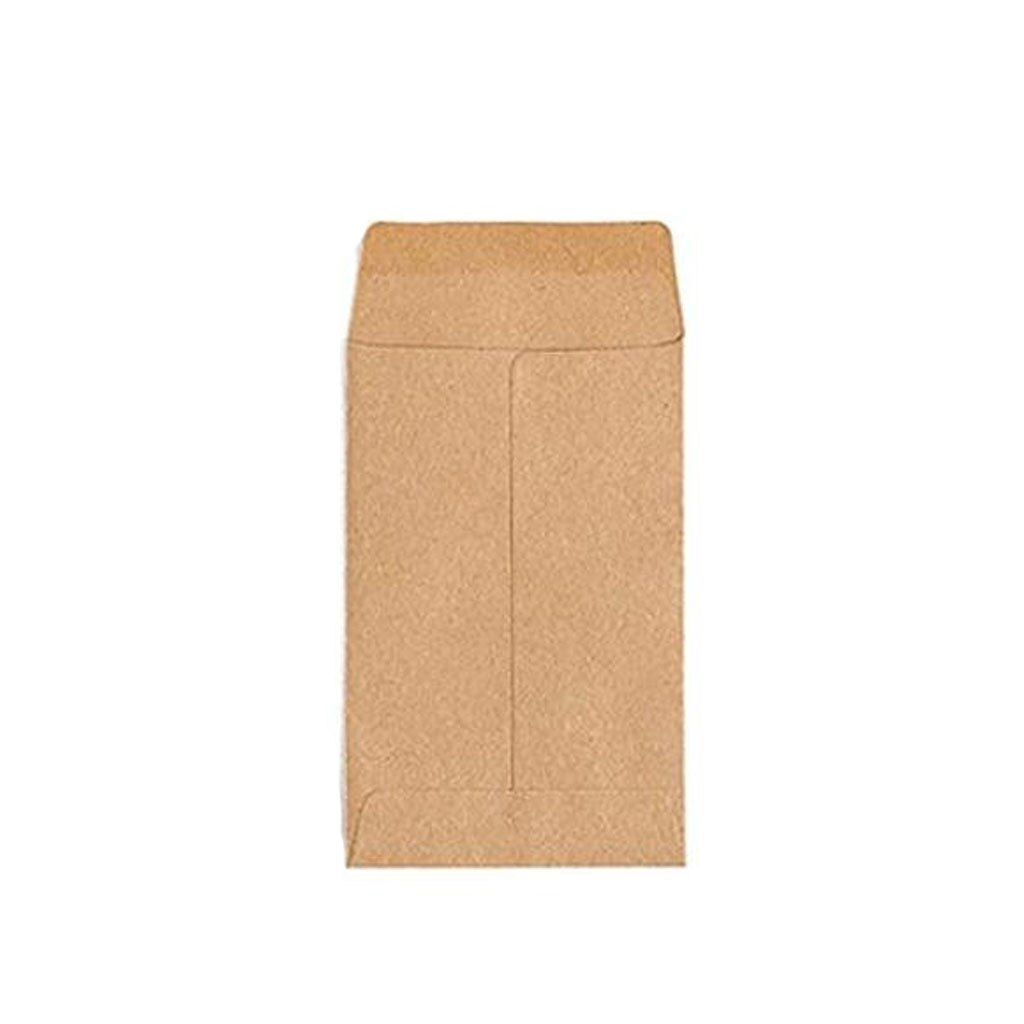 Neue 100 Pack Kraft Kleine Münze Umschläge Selbst-Adhesive Kraft Samen Umschläge Mini Nachricht Karte Brief Stationäre Lagerung Papier