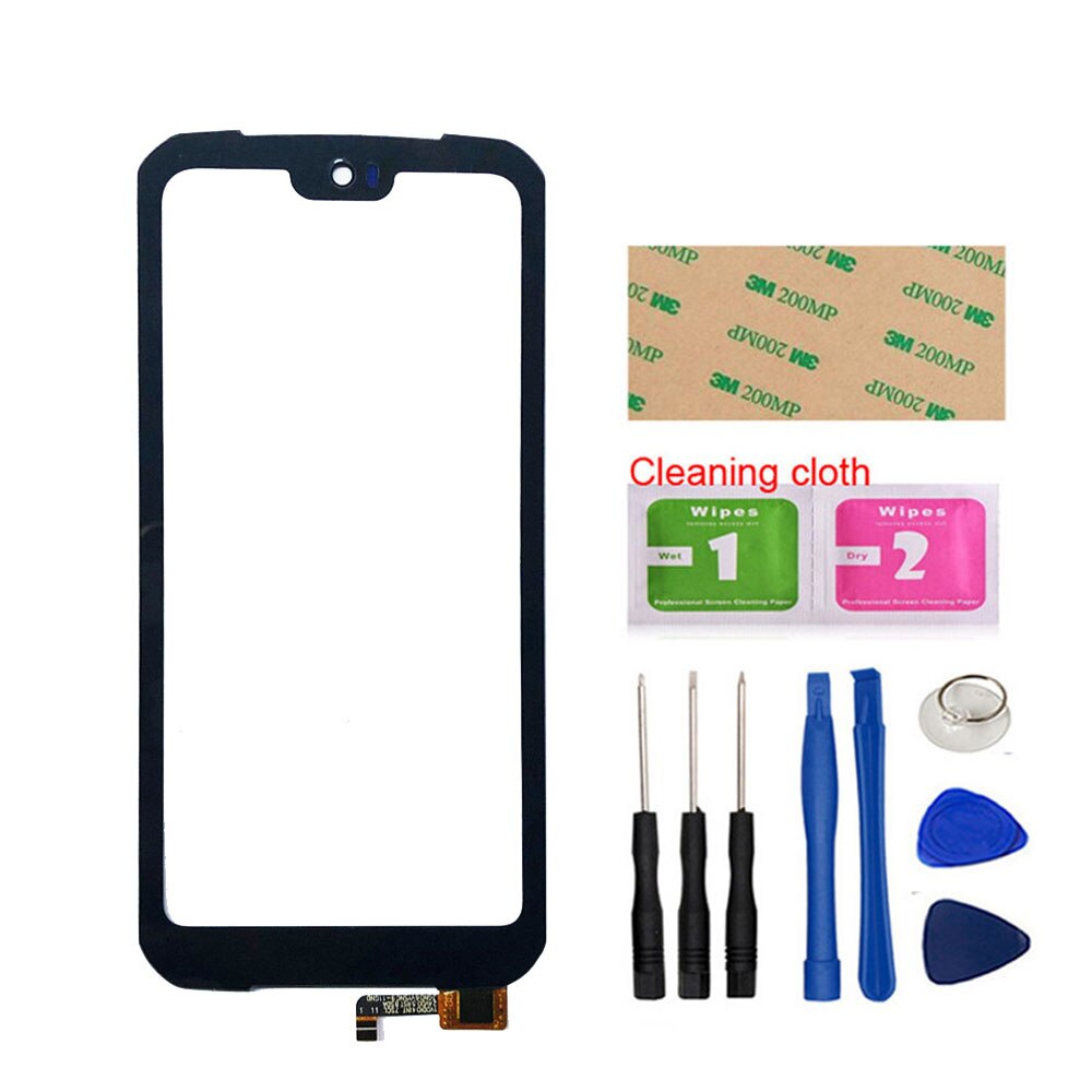 Voor Doogee S68 Pro Touch Screen Digitizer Sensor Glas Panel Vervanging Vergadering Onderdelen: Black Tool