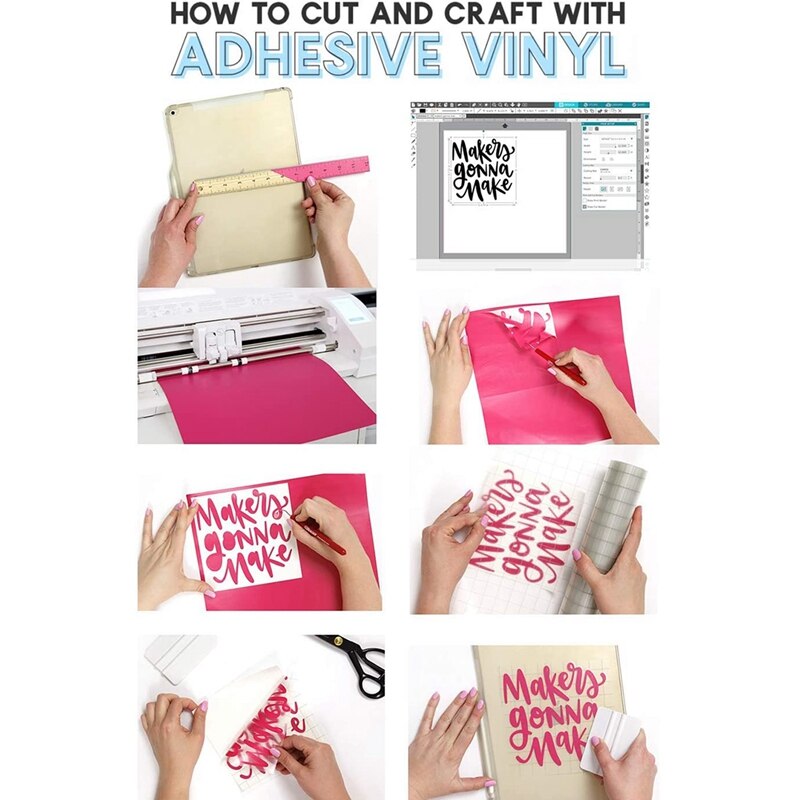 Glossy Holographic Opal Vinyl Chrome Adhesive Permanent Vinyl Film Roll 30X152cm Rose Gold