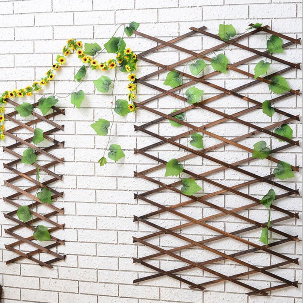 Trä spaljé blomställning fällbar utbyggbar trädgård vägg staket panel växt klättra spaljé stöd dekorativ gård trädgård staket
