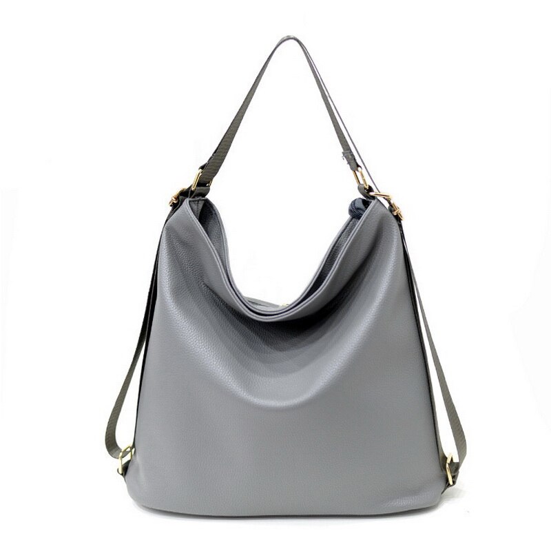 Bolsos de hombro multifunción para mujer, Hobos, de , a la , de piel sintética, WLHB1410: Gris