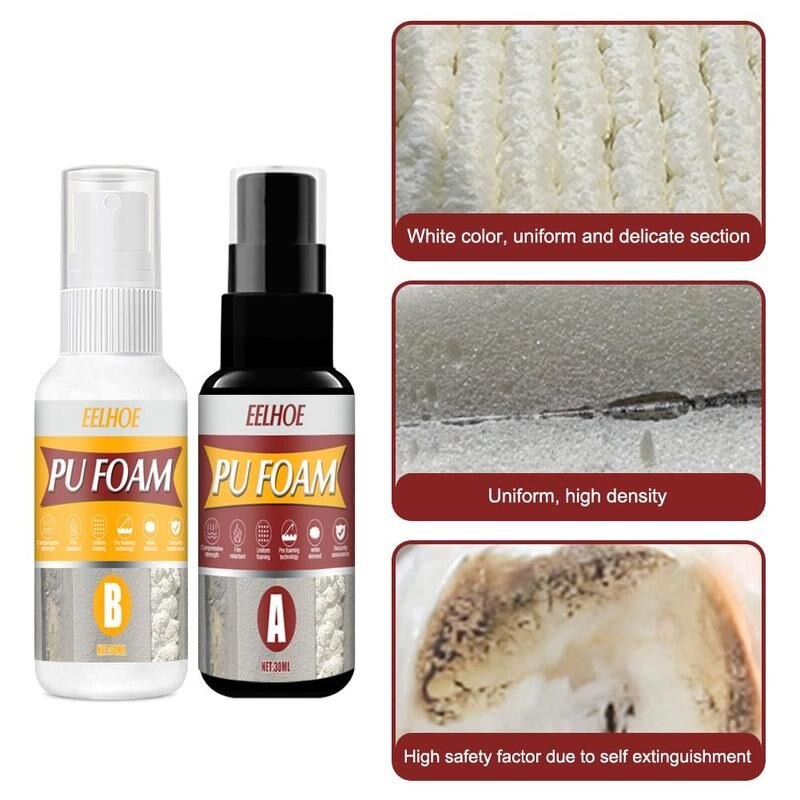2pcs Polyurethane Blowing Agent PU Foaming Agent Waterproof Home Bathroom Window Door Repair Tools Polyurethane Blowing Agent
